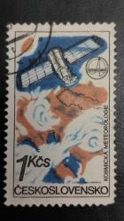 LOT.14 » 1980 YILI ÇEKOSLOVAKYA Intercosmos Uzay Programı   DAMGALI ŞARNİYERSİZ