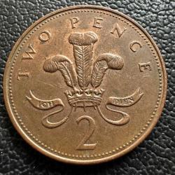 Birleşik Krallık 2 Pence 1997. İngiltere .
