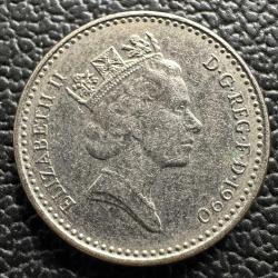 Birleşik Krallık 5 Pence 1990. İngiltere .