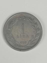 1959 Türkiye Cumhuriyeti 1 Lira - Nadir Erken Dönem