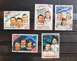 RUSYA SSCB UZAY TEMALI DAMGALI PULLAR M100