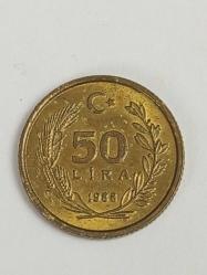 1988 Türkiye Cumhuriyeti 50 Lira - Dönemlik Koleksiyonluk
