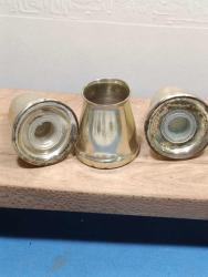 K204-----GÜMÜŞ KAPLAMA ESKİ TUZLUK BİBERLİK KÜRDANLIK