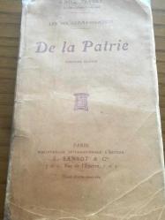 DE LA PATRİE vatanın