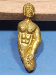 K72---PİRİNÇ DÖKÜM ANTİK İNSAN FİGÜRÜ