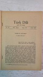 TÜRK DİLİ, AYLIK DİL VE YAZIN DERGİSİ - SAYI: 397 / OCAK 1985  A. TURAN OFLAZOĞLU - AHMET MİTHAT - ŞEVKET RADO - FEYZİ HALICI - MEHMET CEMİL UĞURLU - ZAHİR GÜVENLİ - YRD. DOÇ. DR. ERKAN TÜRKMEN - DOÇ. DR. İSMAİL ÜNVER - DOÇ. DR. SAİM SAKAOĞLU - DOÇ. DR. MAHMUT ŞAKİROĞLU  TARİH VE TİYATRO - YAZI YAZMAK ÜZERİNE BAZI BİLGİLER - TUTUP BELİNDEKİ AĞAÇ - İNSAN YA DA DÜŞÜNCEYLE VAR OLMAK - ÇİRKİNLEŞEN TÜRKÇEMİZ - TÜRKÇE İLE URDUCA ARASINDAKİ İLİŞKİLER - ŞEM’Î ŞEM’ULLÂH - AŞIK EDEBİYATINDA MISRA DEĞİŞİKLİKLERİ VE SEYRANÎ’NİN ŞİİRLERİNDEN ÖRNEKLER - ALDO GALLOTTA, GAZAVAT-I HAYREDDİN PAŞA DI SEYYID MURAD -  TAM TAKIM EKSİKSİZ 62 SAYFA