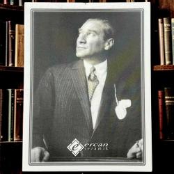 Ercan Seramik Büyük boy Atatürk portresi 23 x 32 cm