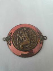 19. Yüzyıl Avrupa da Aziz üstünde İsa çocuk iken  nehri geçiyor