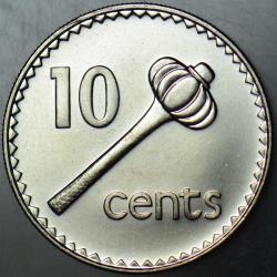 FİJİ 10 CENT 2006 KRALİÇE II. ELİZABETH. 23,6 mm ÇİL(-)