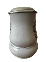 Vintage Seramik Alman Zin Kapaklı Bira Bardağı TANKART