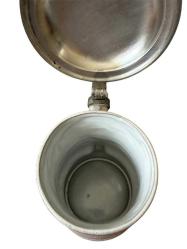 Vintage Seramik Alman Zin Kapaklı Bira Bardağı TANKART