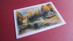 AKAN KÜÇÜK SU KÖY MANZARALI  KARATPOSTAL.