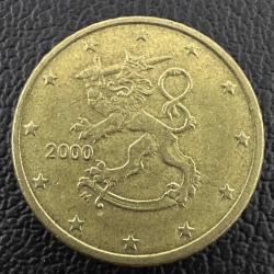 Finlandiya 50 Eurocent 2000. Euro Cent