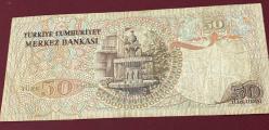 50 TÜRK LİRASI 6.EMİSYON 1970 BASIM