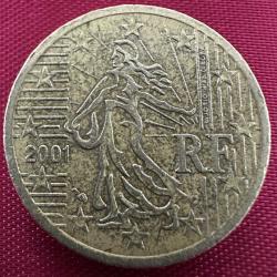 Fransa 50 Eurocent 2001. Euro Cent