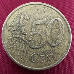 Fransa 50 Eurocent 2001. Euro Cent