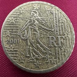 Fransa 50 Eurocent 2001. Euro Cent