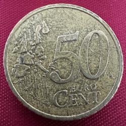 Fransa 50 Eurocent 2001. Euro Cent
