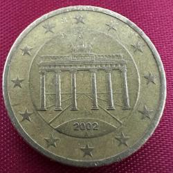 Almanya 50 Eurocent 2002. Euro Cent