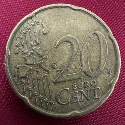 Almanya 20 Eurocent 2002. Euro Cent