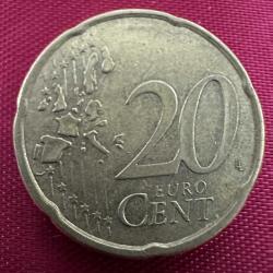 Yunanistan 20 Eurocent 2002. Euro Cent