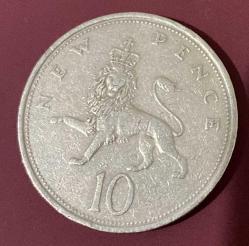 1968 BASIM İNGİLTERE 10 NEW PENCE