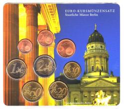 ALMANYA EURO TAM SET 2002 A. BERLİN GENDARMENMARKT ÖZEL KARTINDA. ÇİL.
