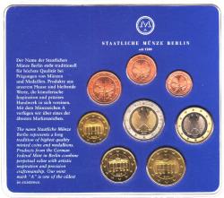 ALMANYA EURO TAM SET 2002 A. BERLİN GENDARMENMARKT ÖZEL KARTINDA. ÇİL.