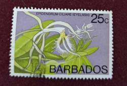 Barbados_ damgalı pul