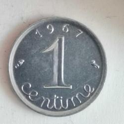 FRANSA  1967   1 CENTİME