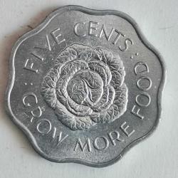 SEYŞELLER  1972  5  CENT