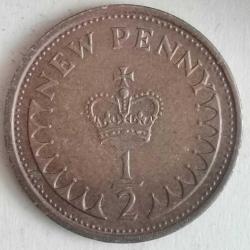 İNGİLTERE  1973  1/2 PENNY