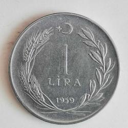 TÜRKİYE  1959   1 LİRA