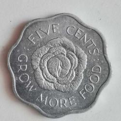 SEYŞELLER  1972   5  CENT  FAO