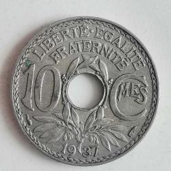 FRANSA  1937  10 CENTİMES
