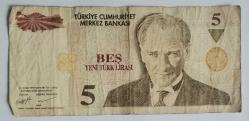 TÜRKİYE    5  YENİ TÜRK LİRASI