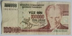 TÜRKİYE   100.000 TÜRK LİRASI