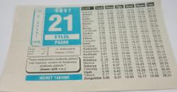 21 Eylül 1997-Orijinal Takvim Yaprağı-Doğum Günü-Söz,Nişan,Nikâh,Düğün ve Önemli Günler Hediyesi-Hicret Takvimi-Ayet(Hadis)-(İmam-ı Şafii(r.a.))-II.Abdülhamit'in Doğumu(1842)-Ahlak-Dekorasyon-Said-i Nursi