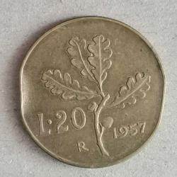 İTALYA  1957    20  LİRA
