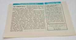 24 Ekim 1997-Orijinal Takvim Yaprağı-Doğum Günü-Söz,Nişan,Nikâh,Düğün ve Önemli Günler Hediyesi-Hicret Takvimi-Ayet(Hadis)(Ankebut-43)-Bm Teşkilatı'nın Kuruluşu(1945)-Hz.Harun(A.S)-Hz.Ali(r.a.)