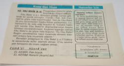 28 Ekim 1997-Orijinal Takvim Yaprağı-Doğum Günü-Söz,Nişan,Nikâh,Düğün ve Önemli Günler Hediyesi-Hicret Takvimi-Ayet(Hadis)(Buhari)-Türkiye'de İlk Nüfus Sayımı(1927)-Hz. Ebu Bekir(r.a.)-Hikmetler