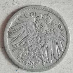 ALMANYA  1911 A     5  PFENNIG