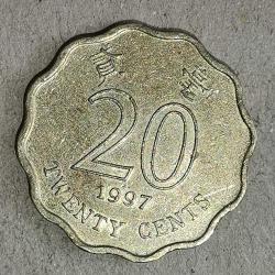 HONG KONG   1997  20 CENT