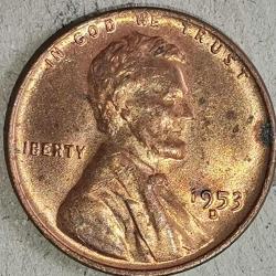 AMERİKA  1953 D   1  CENT  BUĞDAY CENTİ
