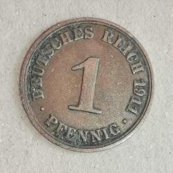 ALMANYASI   1911 A      1  PFENNIG