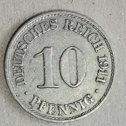 ALMANYASI   1911  A    10   PFENNIG