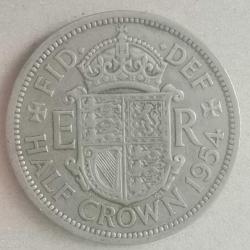 İNGİLTERE  1954  HALF CROWN
