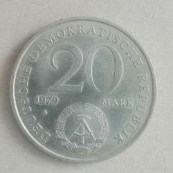 ALMANYA  1979  20 MARK  HATIRA Doğu Almanya'nın 30. Yıldönümü