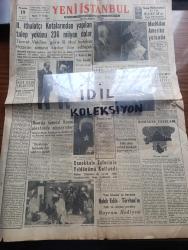 Yeni İstanbul Gazetesi - Turkish Newspaper - 19 Mart 1959 -  NATO ıslah edilmelidir IV yazan Seyfi Kurtbek Yazı Dizisi - Adnan Menderes dün Ürdün Başvekili İle 1 saat görüştü - Mısır'da General Kasım aleyhinde nümayişler - Büyük Doğu gazetesi hakkında Dün takibata geçildi - MacMillan Amerika yolunda - Celal yardımcı istifa mı etti - Ramazan vaazları - Çanakkale zaferi'nin yıl dönümü kutlandı - Nil perisi yazan Muazzez Aruoba Yazı Dizisi - İstanbul'da tiyatro sinema programı - Sirkeci paket postanesi yakında yıktırılacak - Tokat mebusu Rıza Ulusoy CHP'den ayrılmıyor - para kurları hakkında ek tebliğ - Adnan Menderes ve İsmet İnönü Bonn'a davet edildiler - Fenerbahçe Beşiktaş'ı 1 0 yenerek beyaz grup liderliğini kazandı fotoğraf - karagümrükle  Adalet dün yenişemediler - Milli güreş takımımız dün akşam yurda döndü - Güney Amerika futbol şampiyonası maçları - Beyaz grup puan cetveli - Çekler bizimle milli maç yapmak istiyor - günümüzün en sevilen Fransız şarkıcısı Yves Montand fotoğraf