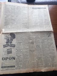 Yeni İstanbul Gazetesi - Turkish Newspaper - 19 Mart 1959 -  NATO ıslah edilmelidir IV yazan Seyfi Kurtbek Yazı Dizisi - Adnan Menderes dün Ürdün Başvekili İle 1 saat görüştü - Mısır'da General Kasım aleyhinde nümayişler - Büyük Doğu gazetesi hakkında Dün takibata geçildi - MacMillan Amerika yolunda - Celal yardımcı istifa mı etti - Ramazan vaazları - Çanakkale zaferi'nin yıl dönümü kutlandı - Nil perisi yazan Muazzez Aruoba Yazı Dizisi - İstanbul'da tiyatro sinema programı - Sirkeci paket postanesi yakında yıktırılacak - Tokat mebusu Rıza Ulusoy CHP'den ayrılmıyor - para kurları hakkında ek tebliğ - Adnan Menderes ve İsmet İnönü Bonn'a davet edildiler - Fenerbahçe Beşiktaş'ı 1 0 yenerek beyaz grup liderliğini kazandı fotoğraf - karagümrükle  Adalet dün yenişemediler - Milli güreş takımımız dün akşam yurda döndü - Güney Amerika futbol şampiyonası maçları - Beyaz grup puan cetveli - Çekler bizimle milli maç yapmak istiyor - günümüzün en sevilen Fransız şarkıcısı Yves Montand fotoğraf